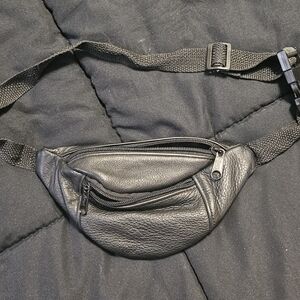 Leather mini belt bag